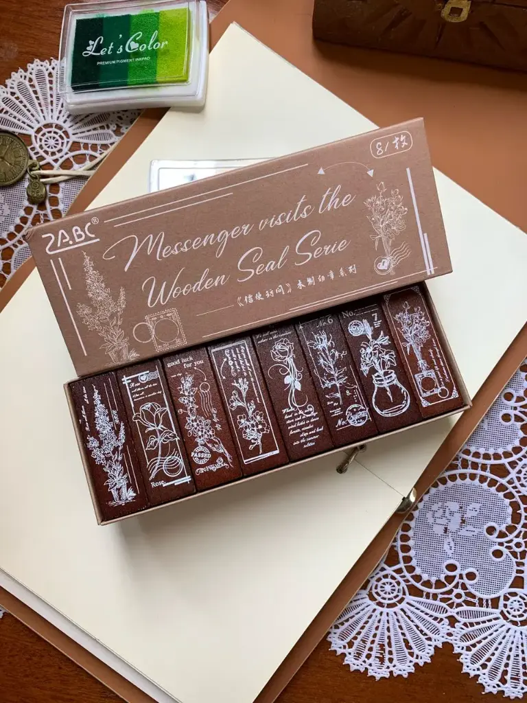 Sellos de madera Mensajes Florales