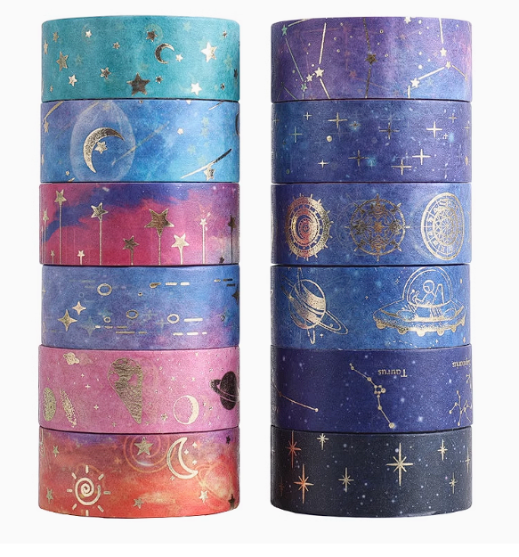 Washi Tape Brillo Dorado