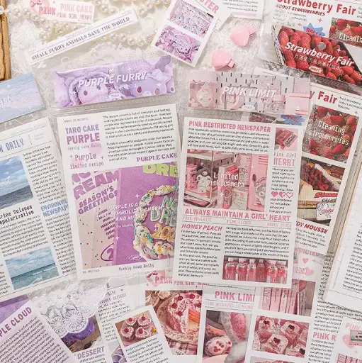 Block de papel decorativo de periódico