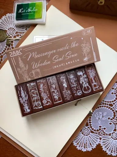 Sellos de madera Mensajes Florales
